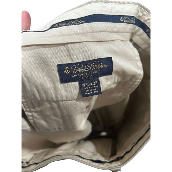 Brooks Brothers 36x32 Khaki Tan Straight leg Professional Pants Men's - Picture 8 of 12